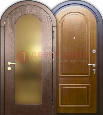 Металлическая арочная дверь ДА-12 в банк в Краснознаменске