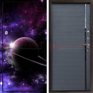 Металлическая дверь с фотопечатью Сатурна ДФ-20