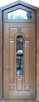 Железная дверь Винорит с фрамугой для частного дома ДФГ-34 в Дедовске