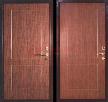 Фрезированная металлическая дверь с МДФ ДМ-182