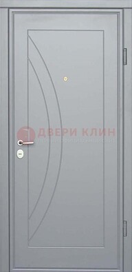 Белая железная дверь с МДФ ДМ-29 в квартиру