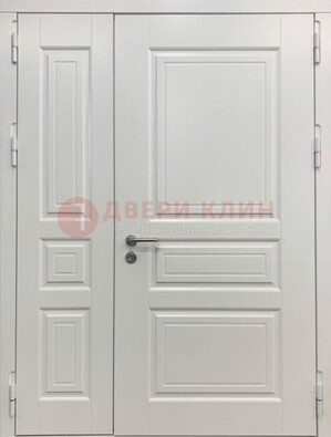 Полуторная светлая металлическая дверь с МДФ ДМ-336 в Луховицах