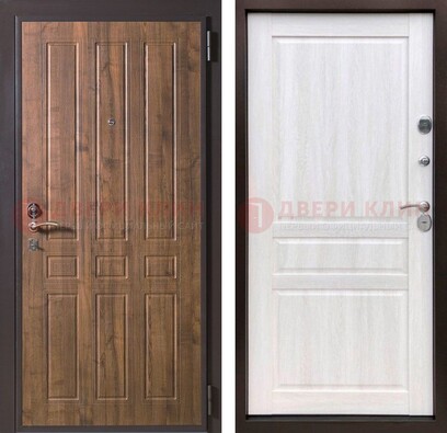Металлическая дверь с панелями МДФ в квартиру ДМ-356 в Сланцы
