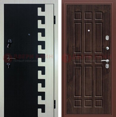 Стальная дверь с МДФ панелями в квартиру ДМ-367