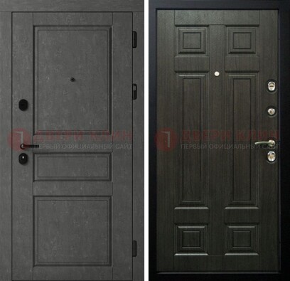 Серая стальная дверь с классическими МДФ ДМ-456 в Сергиевом Посаде