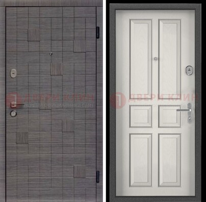 Cтальная дверь в квартиру с МДФ ДМ-488 в Челябинске