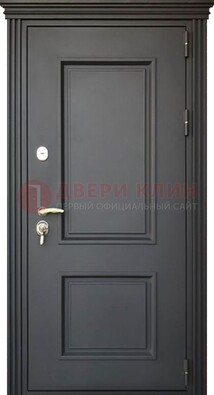 Чёрная дверь с МДФ ДМ-520 в Петрозаводске