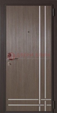 Квартирная стальная дверь с МДФ с декоративными вставками ДМ-89