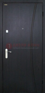 Черная стальная дверь с порошковым покрытием ДП-186
