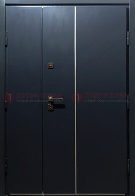 Темная металлическая дверь с порошковым покрытием ДП-220 в Архангельске