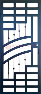 Современная металлическая решетчатая дверь ДР-38 в Троицке