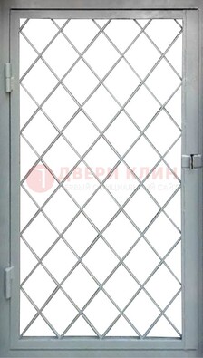 Серая стальная решетчатая дверь ДР-3 в Саранске
