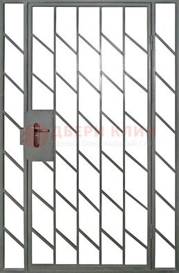 Металлическая решетчатая дверь с фрамугами ДР-48 в Дубне