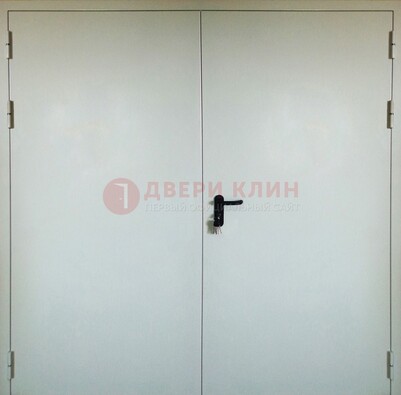 Белая металлическая техническая дверь ДТ-8 в Коломне