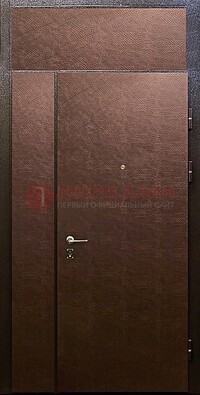 Тамбурная дверь с верхней фрамугой с винилискожей ДТМ-7 в Сургуте