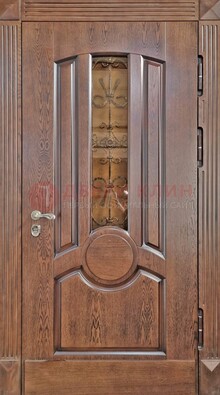 Входная дверь с виноритом и стеклом ДВТ-161 в Туле