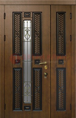 Полуторная входная дверь с виноритом ДВТ-169