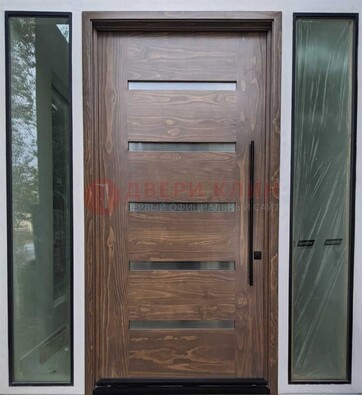Железная дверь с виноритом и фрамугами ДВТ-189 в Бронницах