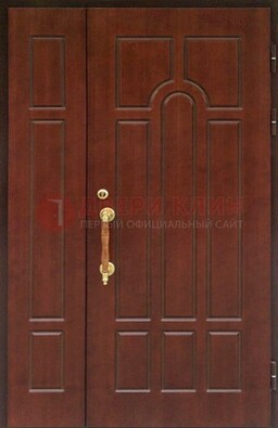 Стальная полуторная дверь для частного дома ПЛ-13 в Перми